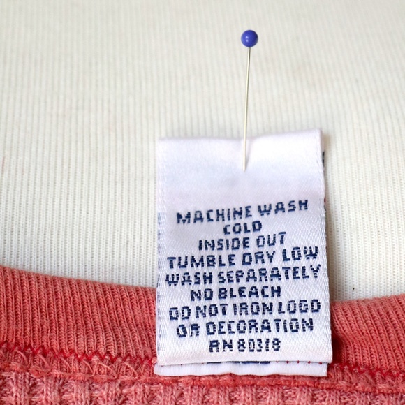 Vintage Lucky Brand cotton ribbed knit thermal top in waffle weave - Picture 8 of 9